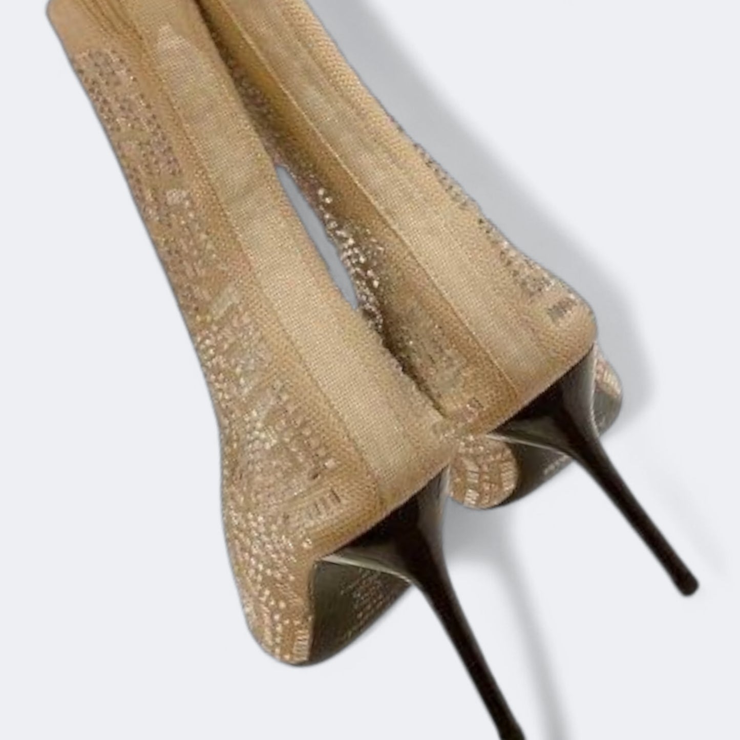 Bota Balmain Tricô Cano Baixo
