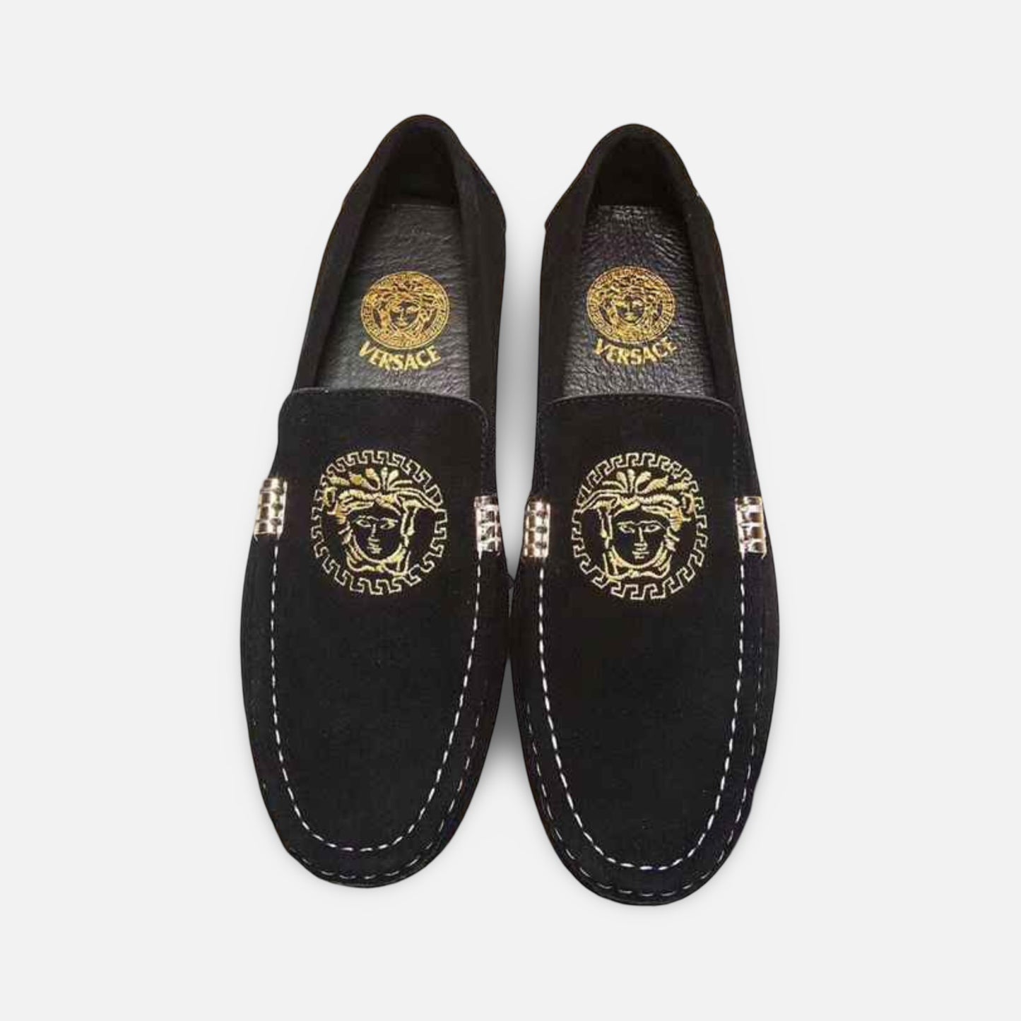 Versace - Mocassim Couro Bordado