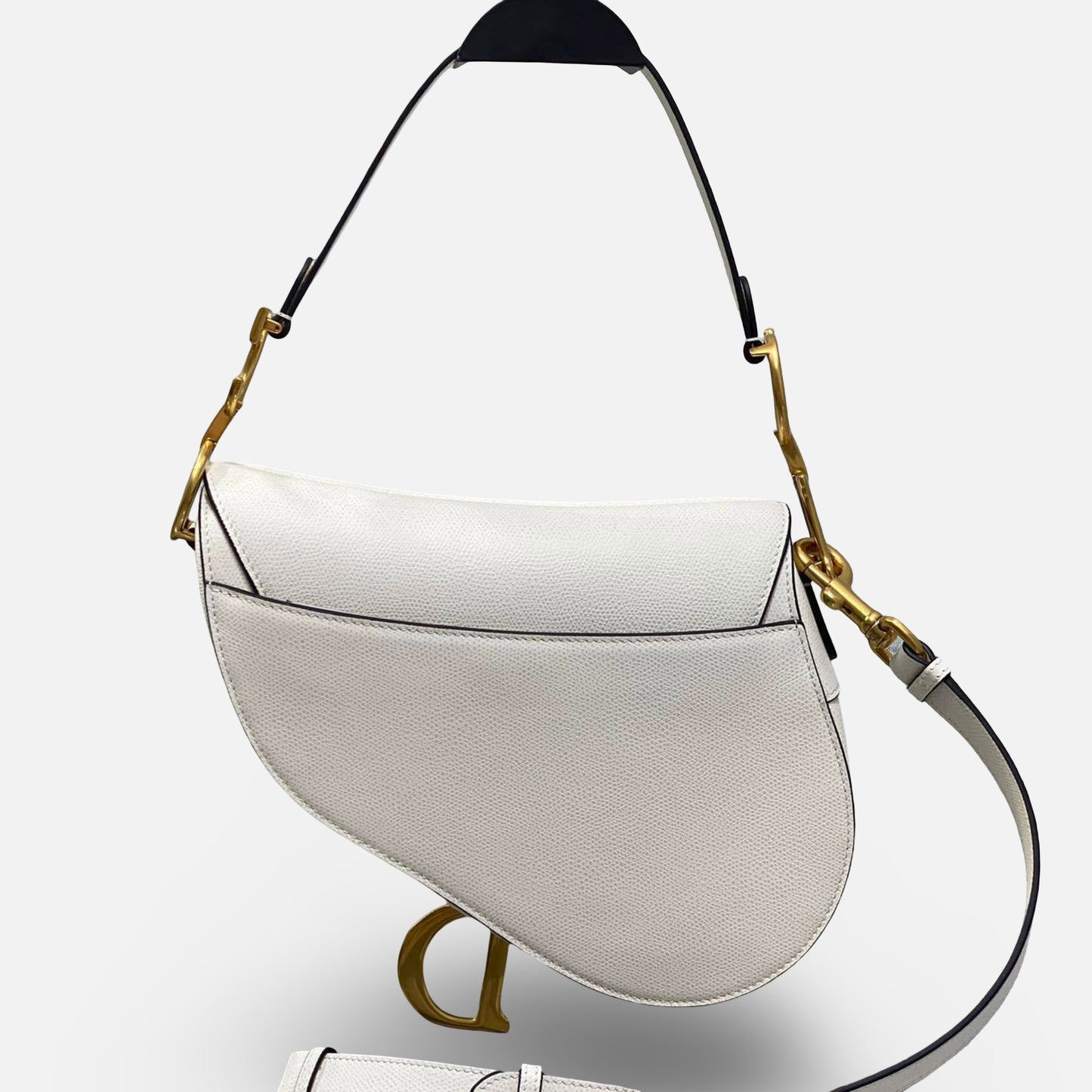 Dior - Saddle Bag Couro Branca