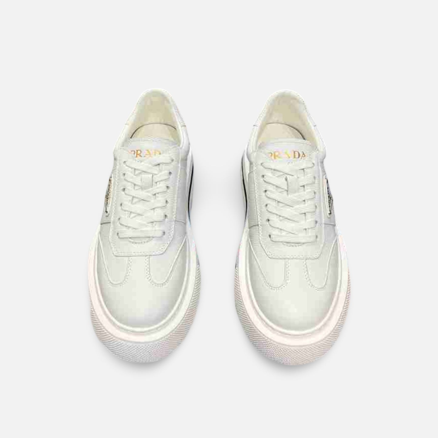 Tênis Prada Cano Baixo Couro