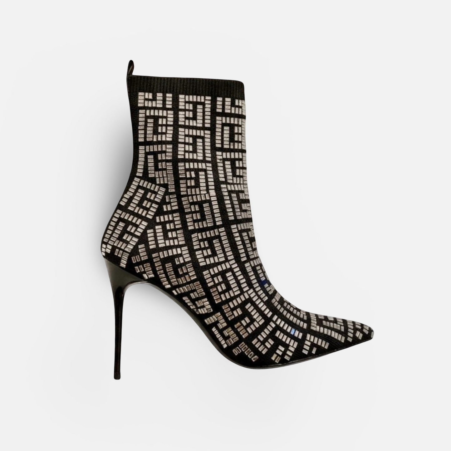 Bota Balmain Tricô Cano Baixo