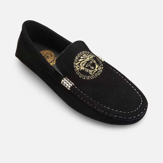 Versace - Mocassim Couro Bordado