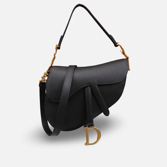 Dior - Saddle Bag Couro Preta