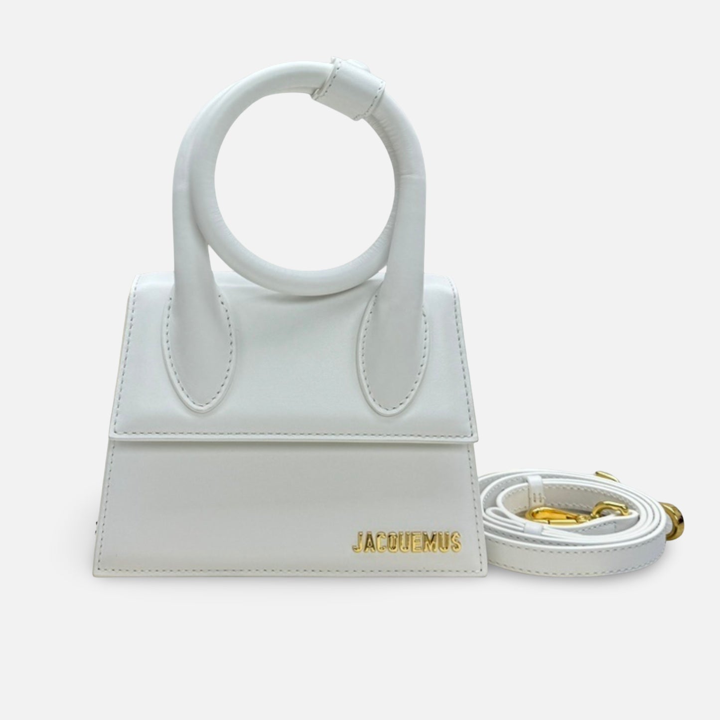 Bolsa Jacquemus Le Chiquito Noeud Branca