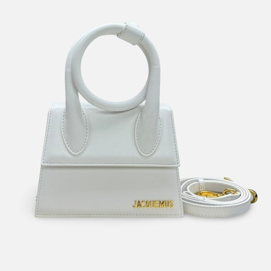 Bolsa Jacquemus Le Chiquito Noeud Branca