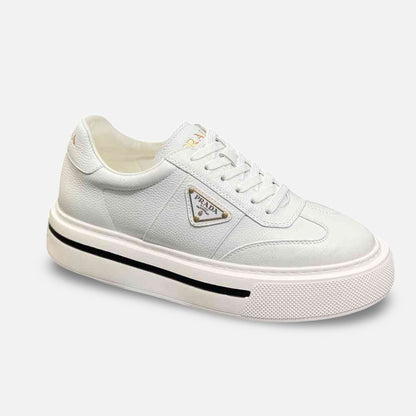 Tênis Prada Cano Baixo Couro